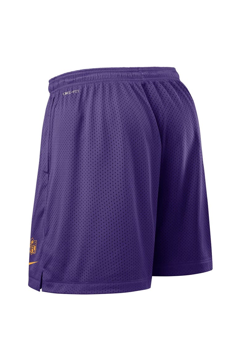 Men's Nike Purple Minnesota Vikings Sideline Reversible Performance Shorts, Alternate, color, Purple