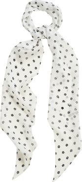Lost Pattern "Petal Veil" Silk Chiffon Neck Scarf