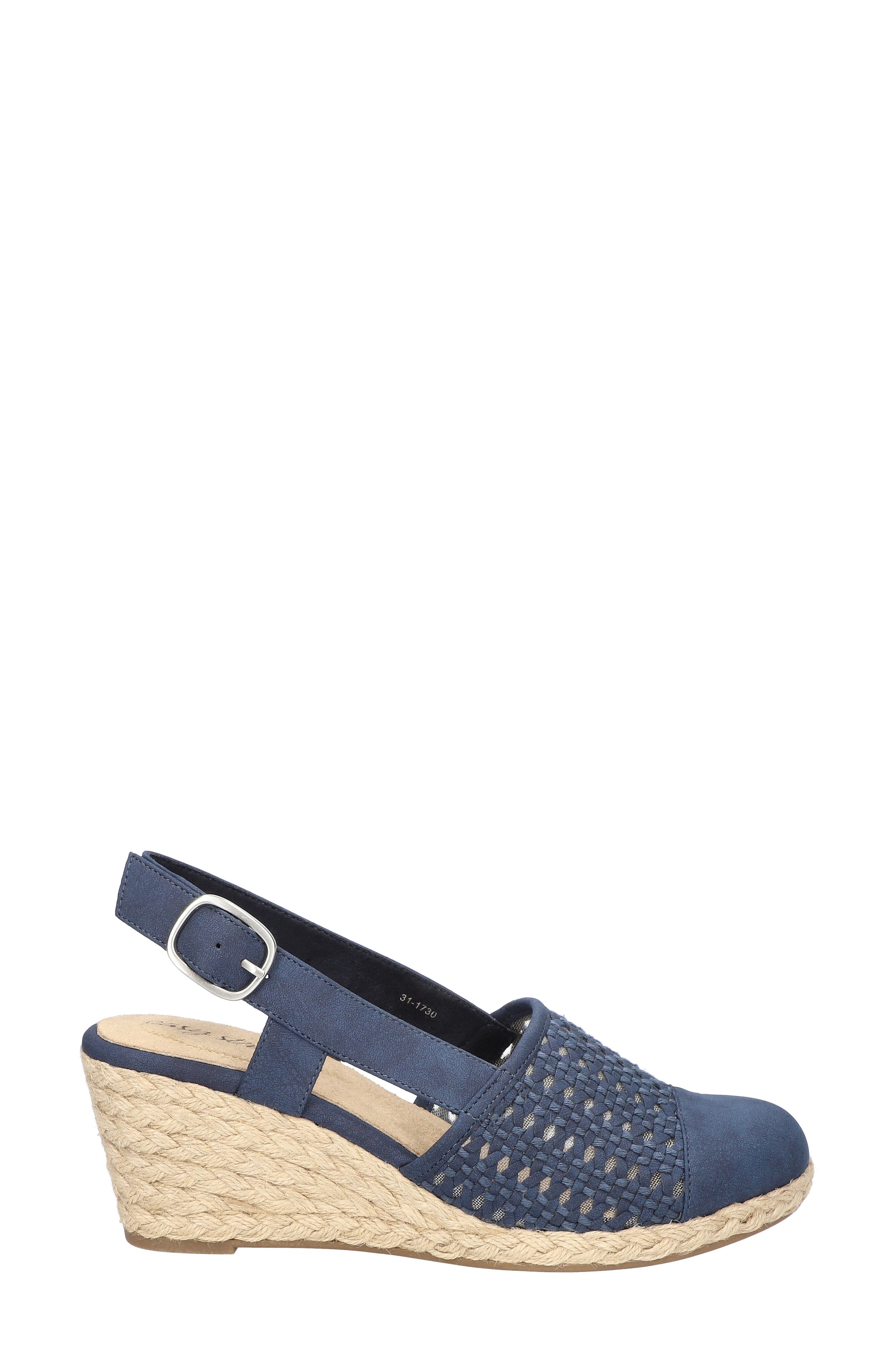 EASY STREET Taffy Wedge Pump, Alternate, color, Navy
