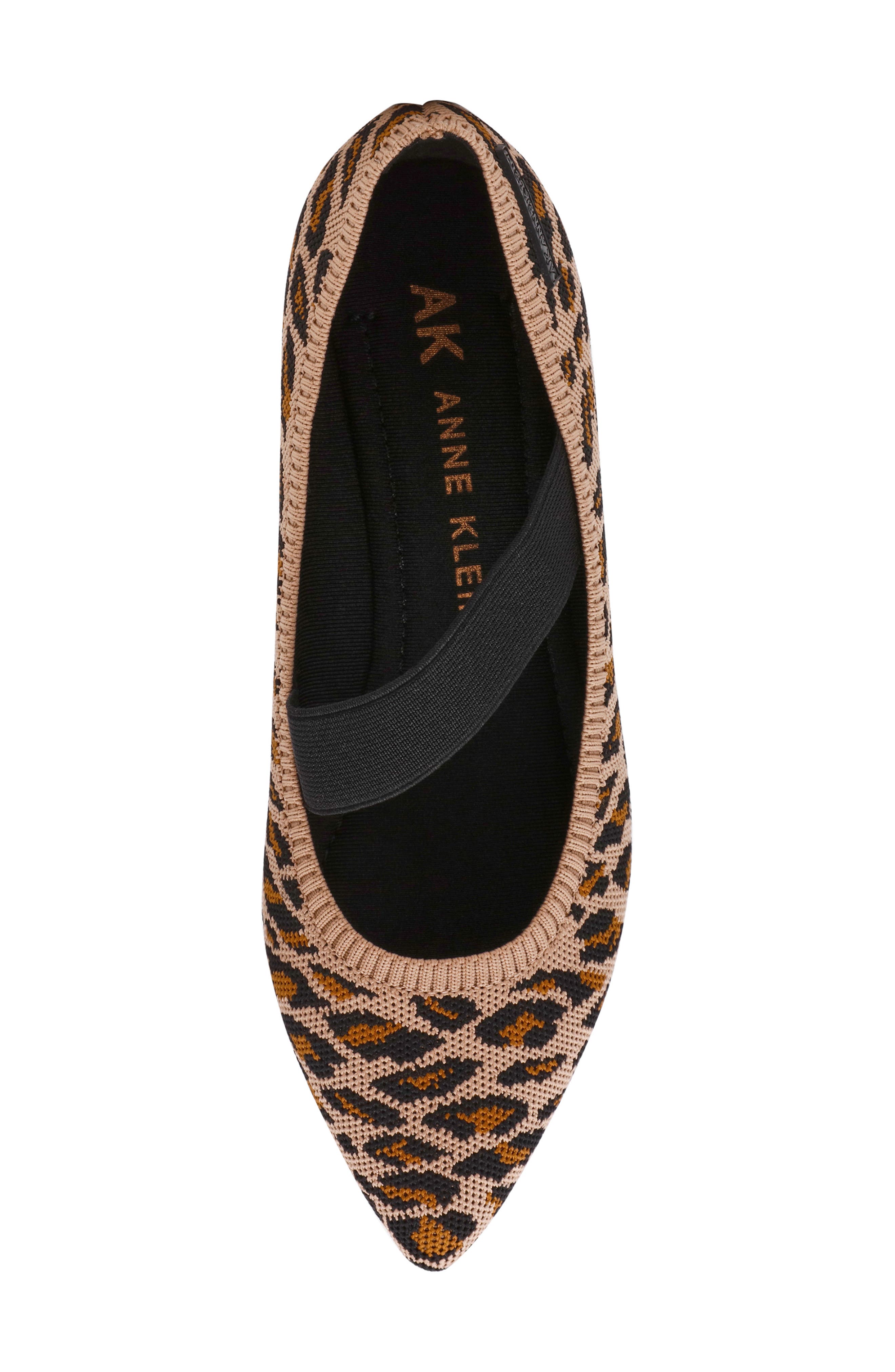 Anne Klein Opalina Mary Jane Flat, Alternate, color, Leopard Fly Knit