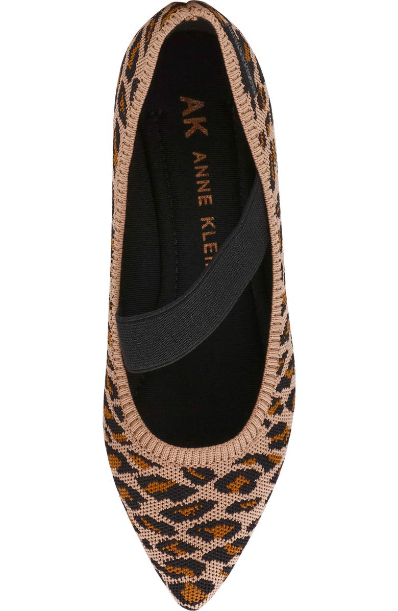 Anne Klein Opalina Mary Jane Flat, Alternate, color, Leopard Fly Knit
