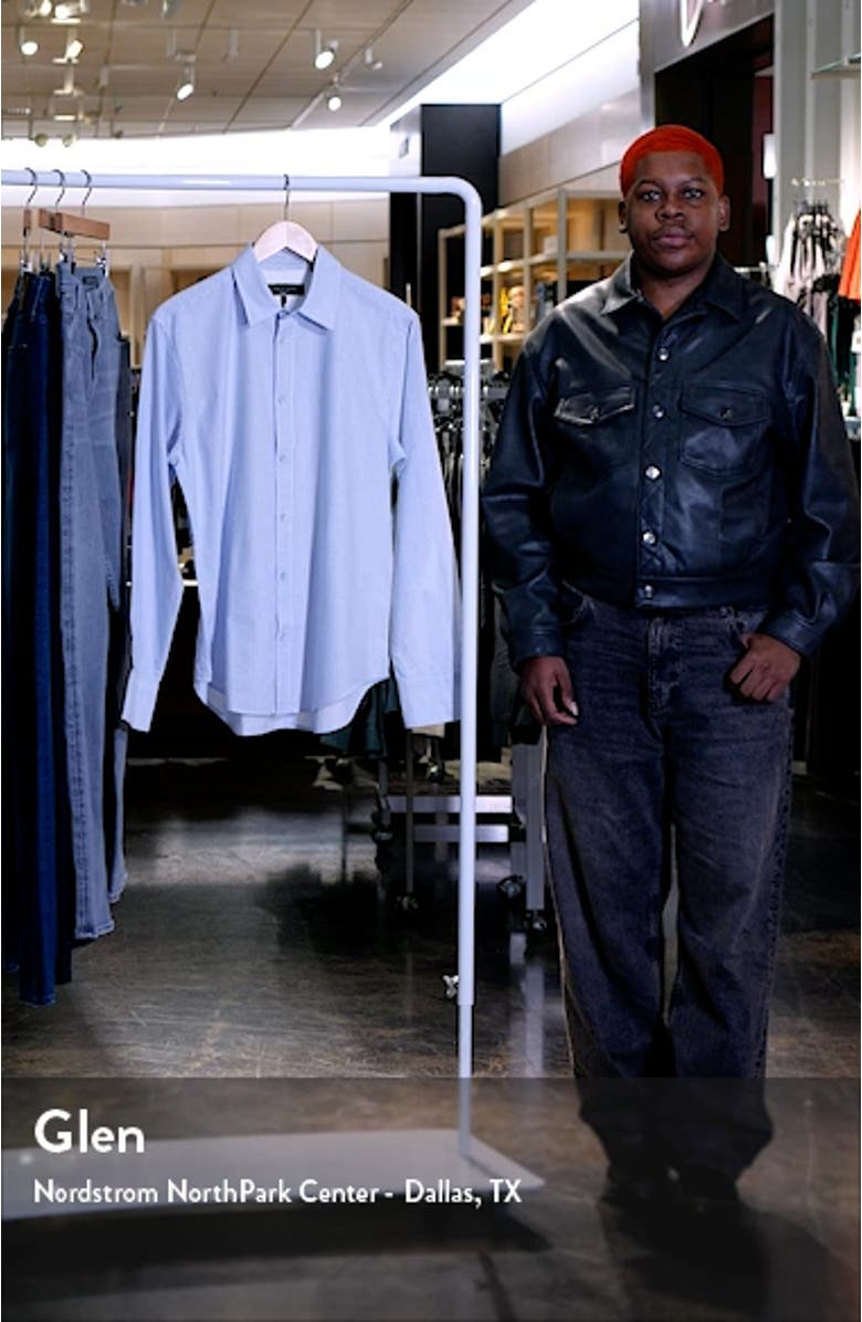 Tomlin Stripe Cotton Button-Up Shirt, sales video thumbnail