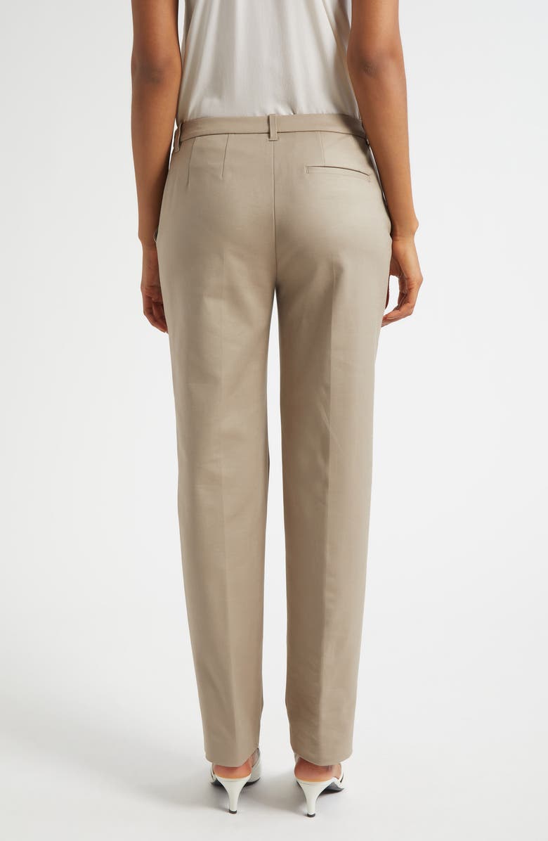 Emporio Armani Stretch Cotton Blend Pants, Alternate, color, Sand