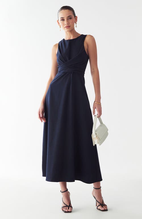 Willa Revival Midi Dress In Blue
