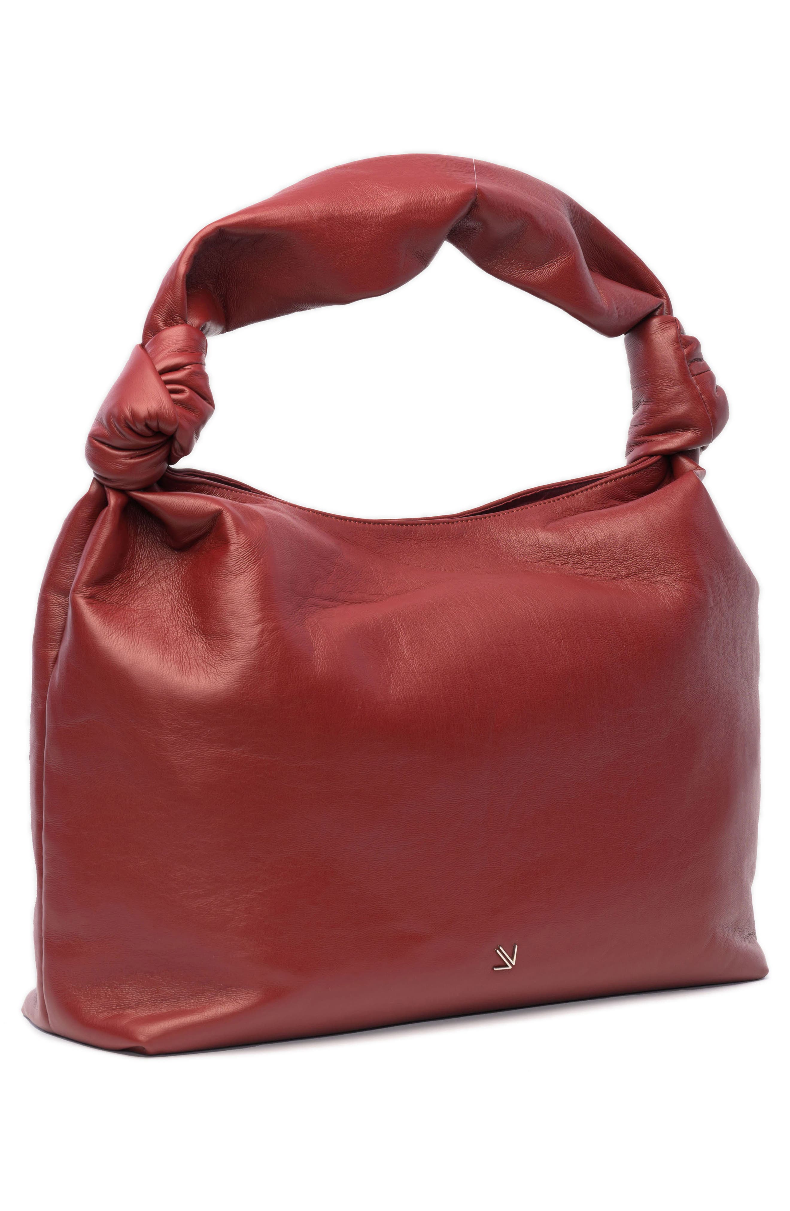 Knot Top Shoulder Bag, Alternate, color, CHERRY