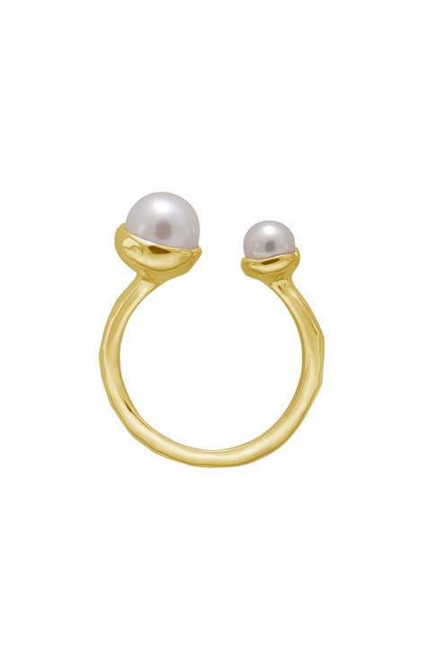 Riviera Double Pearl Ring 8