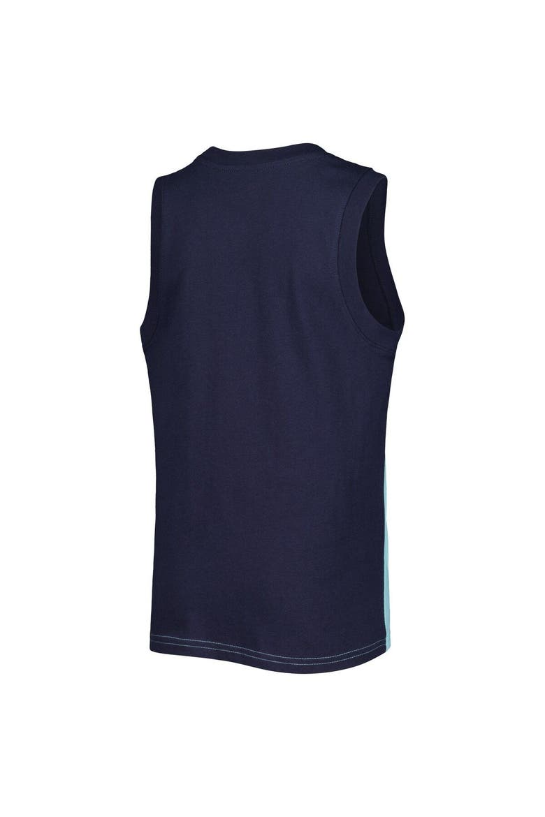 Youth Light Blue/Dark Sea Blue Seattle Kraken Revitalize Tank Top, Alternate, color, Teal