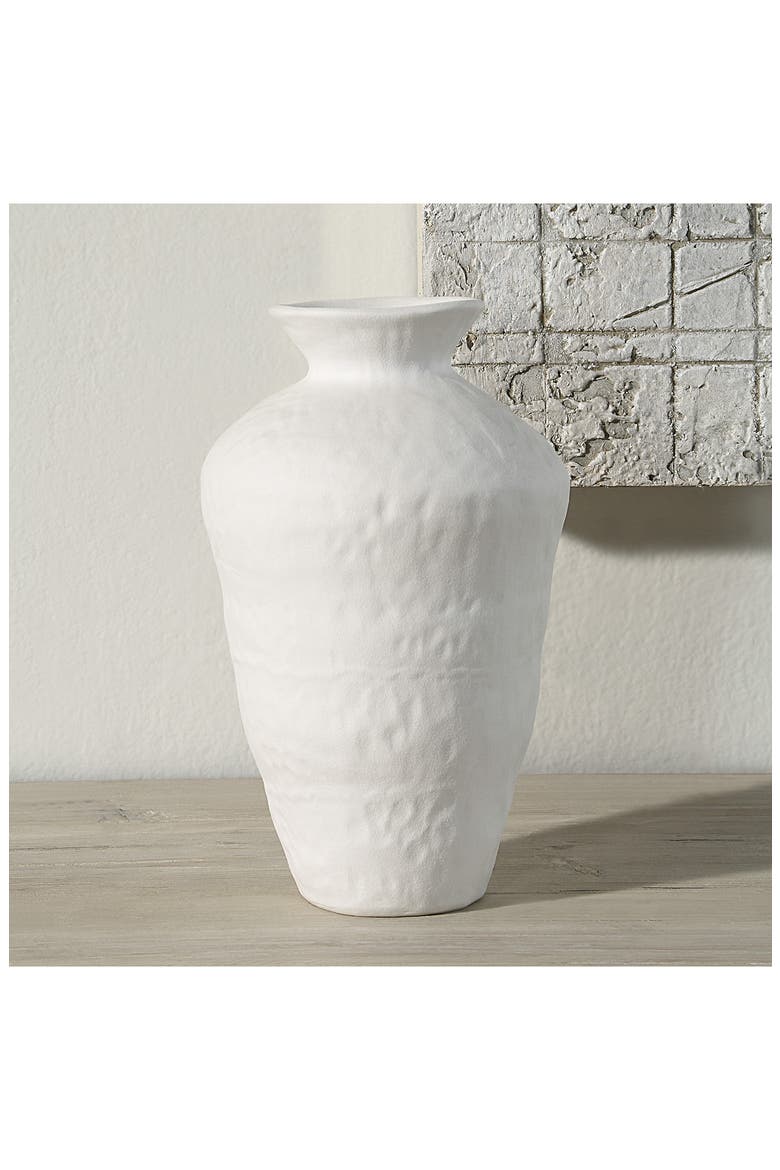 Melton Decorative Vase, Alternate, color, WHITE