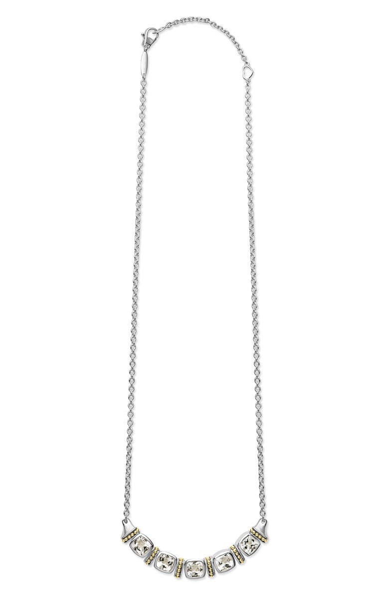 LAGOS Rittenhouse White Topaz Pendant Necklace, Alternate, color, Gold