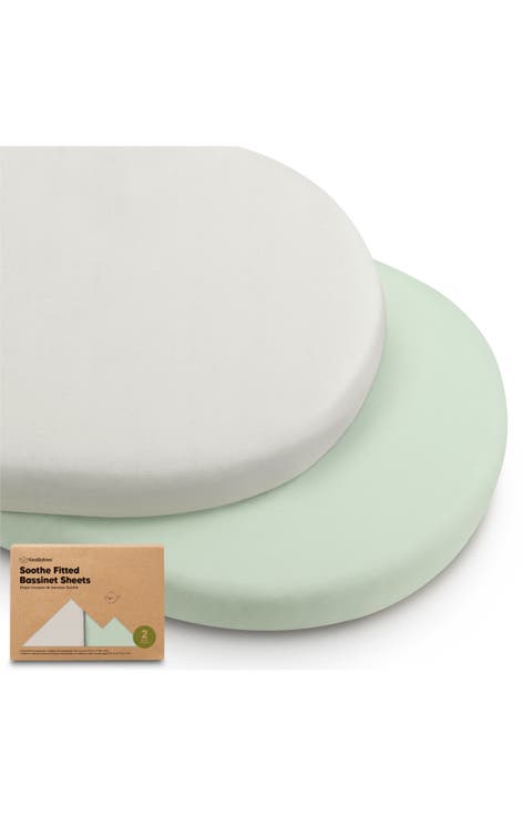 2-Pack Soothe Fitted Bassinet Sheets