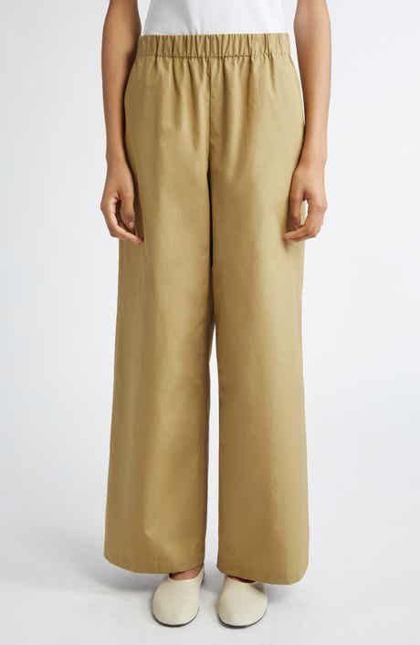 Lafayette 148 New York Riverside Elastic Waist Wide Leg Pants