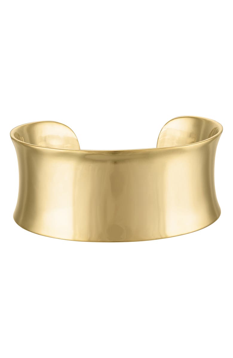 FZN Wide Cuff Bracelet, Main, color, Gold