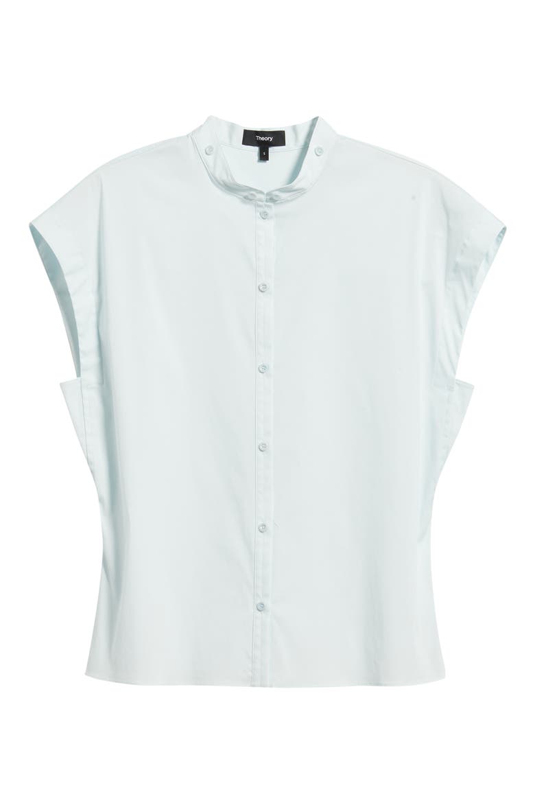 Good Sleeveless Button-Up Shirt, Alternate, color, PALE BLUE - G48