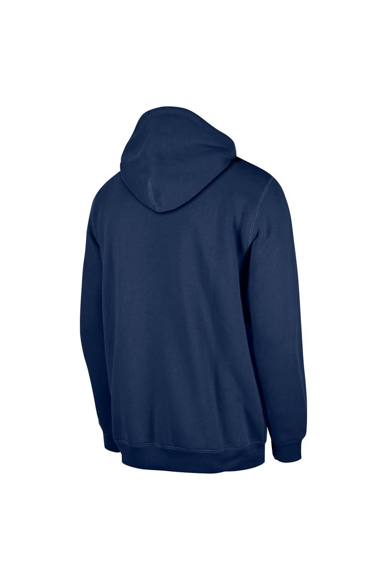 Men's New Era Navy Houston Texans 3rd Down Plaid Pullover Hoodie, Alternate, color, Navy