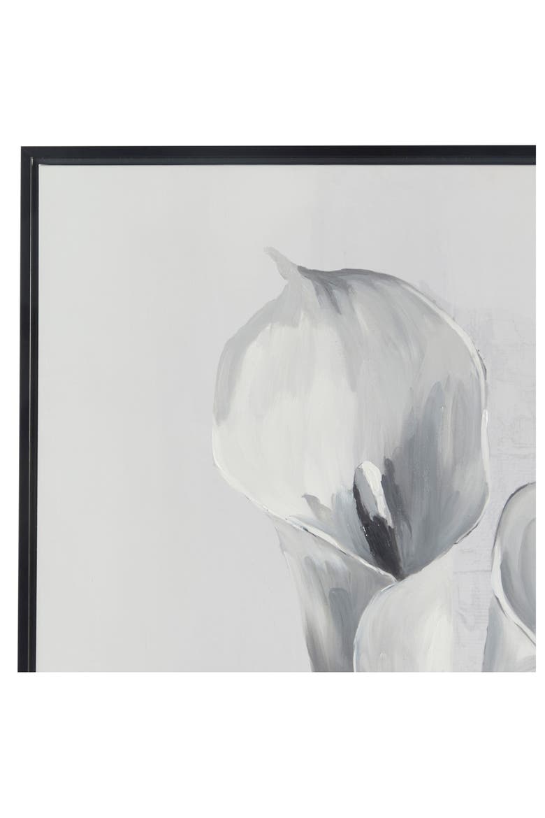 Calla Lily Canvas Framed Wall Art, Alternate, color, WHITE