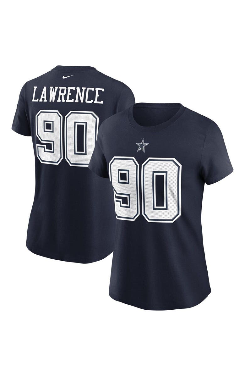 Nike Women's Nike Demarcus Lawrence Navy Dallas Cowboys Name & Number T-Shirt, Main, color, 