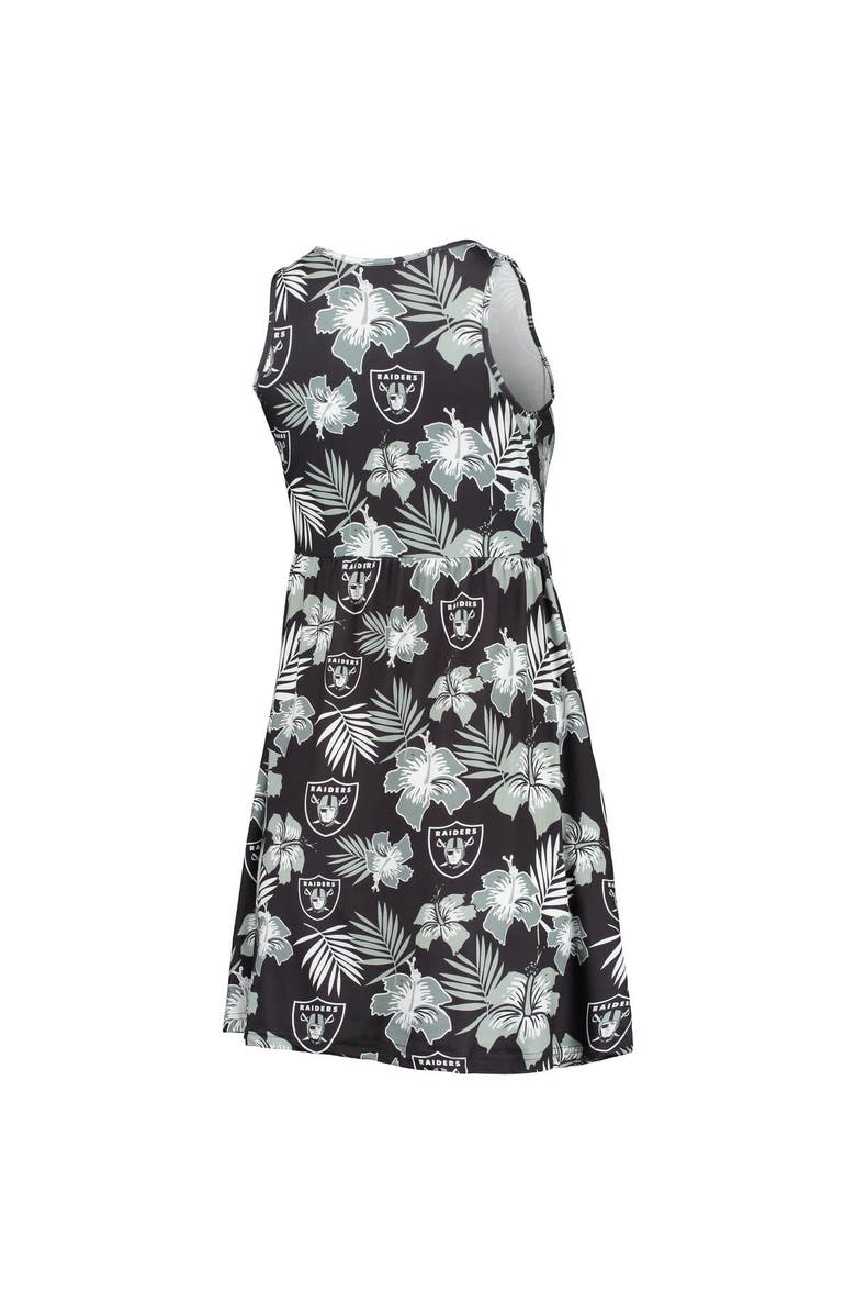 FOCO Women's FOCO Black Las Vegas Raiders Floral Sundress, Alternate, color, 