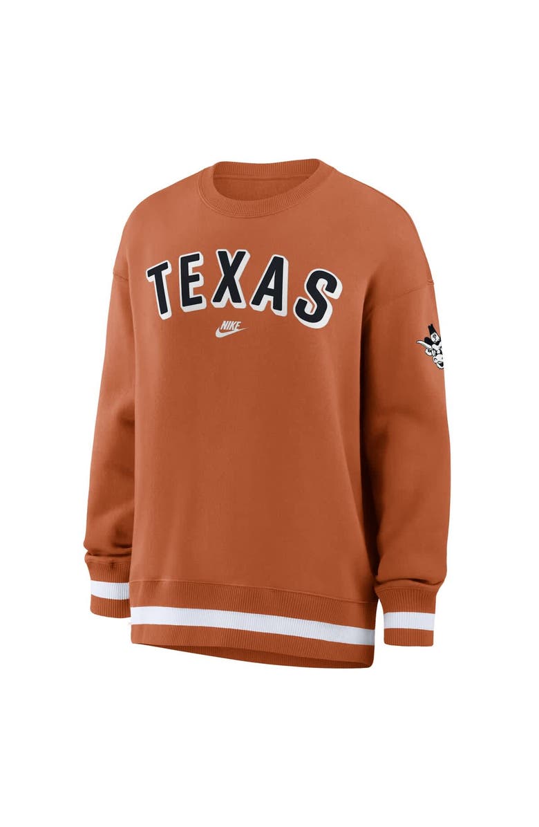 Nike Women's Nike Texas Orange Texas Longhorns Oversized Legacy Phoenix Sweatshirt, Alternate, color, Burnt Orange
