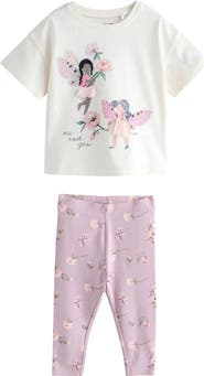 NEXT Kids' Fairy Appliqué Top & Leggings Set