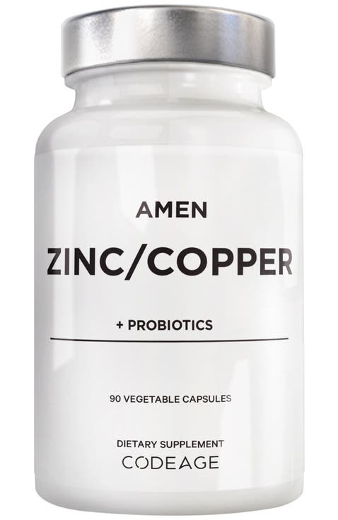 Amen Zinc & Copper Supplement + Probiotics