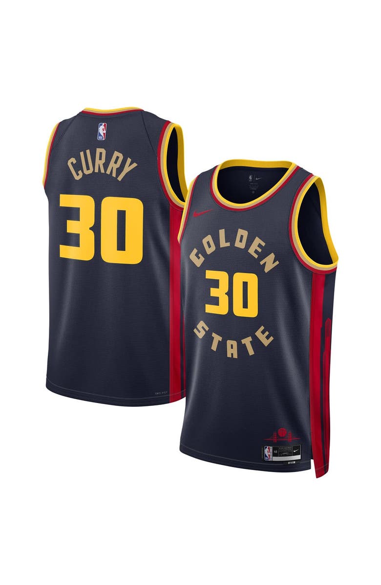 Nike Unisex Nike Stephen Curry Navy Golden State Warriors 2024/25 Swingman Player Jersey - City Edition, Main, color, 