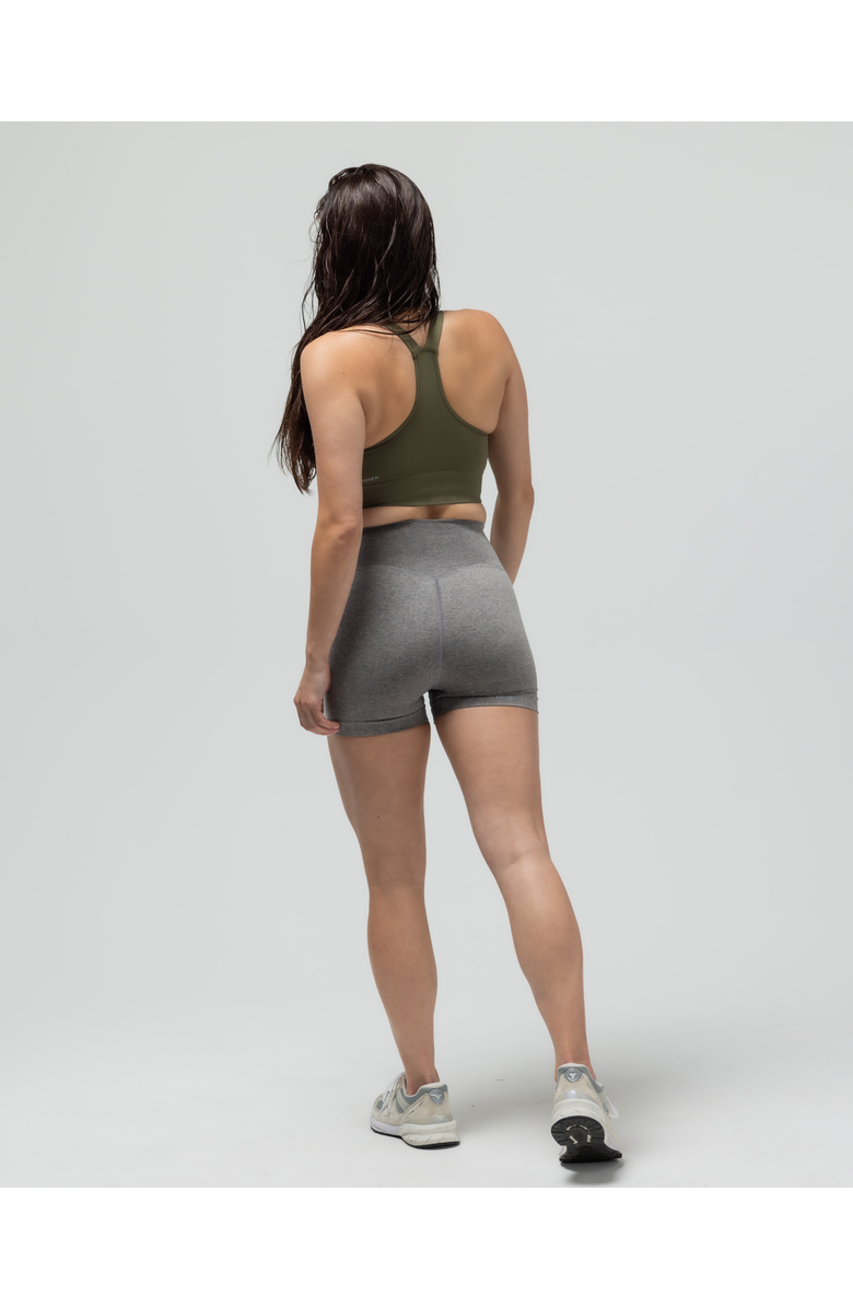 Reformer The Heather High-Waisted Short, Alternate, color, Heather Black