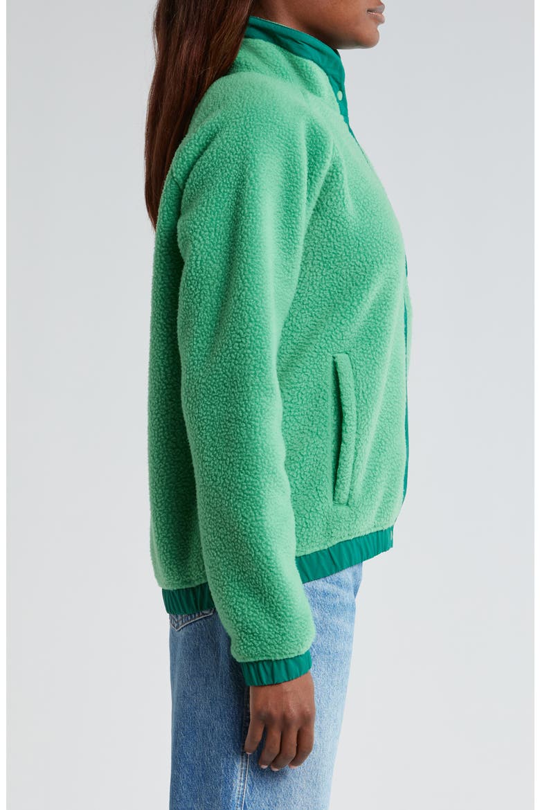 Imperial Fleece Snap Jacket, Alternate, color, 405 EVERGREEN