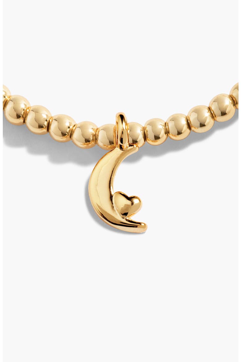 Gold A Little 'Love You To The Moon And Back' Bracelet, Alternate, color, Metallic Gold