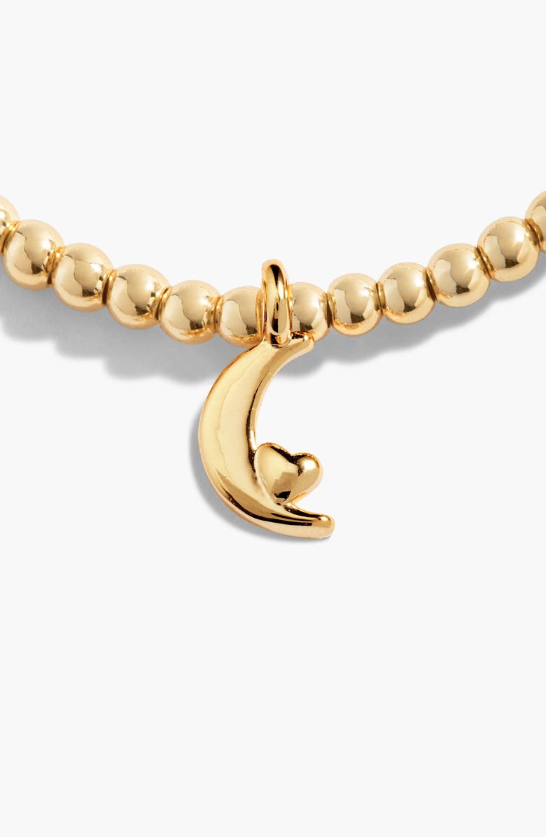 A Littles & Co Gold A Little 'Love You To The Moon And Back' Bracelet, Alternate, color, Metallic Gold