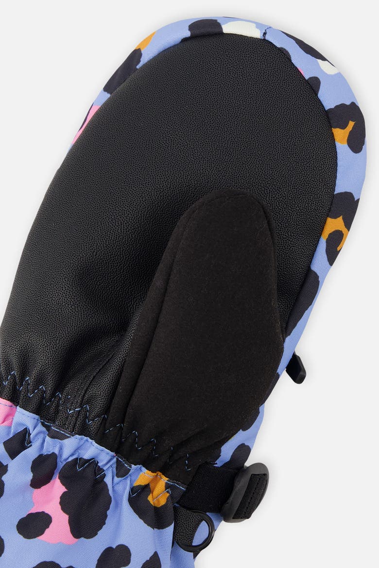 Leopard Teknik Waterproof Cordura Reinforced Winter Mittens, Alternate, color, Blue Leopard Print