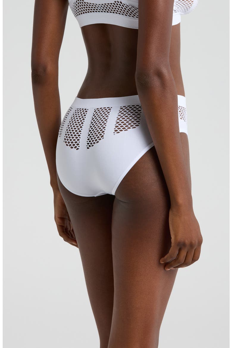 Shadow Play Fishnet Panties, Alternate, color, WHITE
