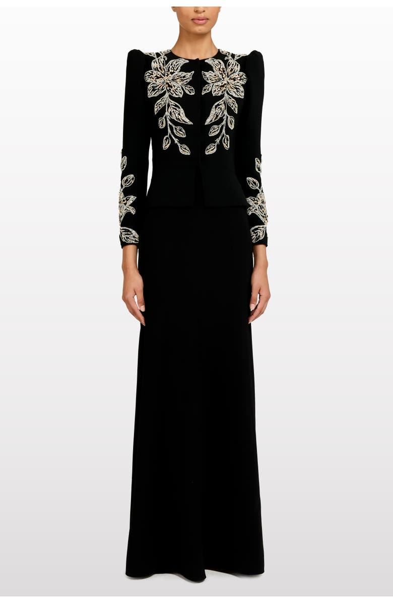Jenny Packham Dalila Jacket, Alternate, color, Liquorice