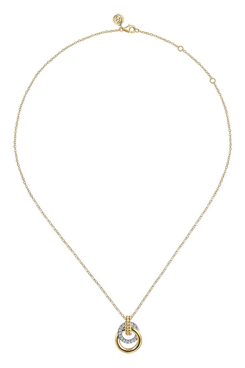 Bujukan Diamond Link Pendant Necklace, Alternate, color, GOLD MULTI
