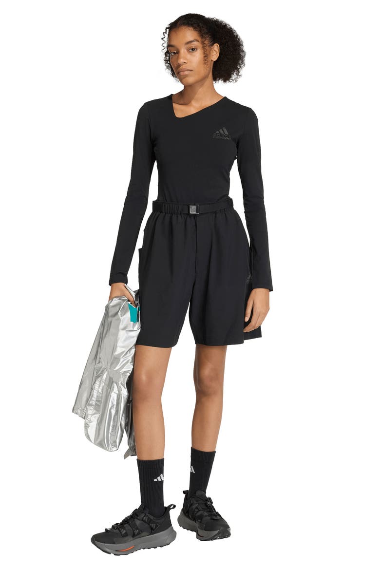 EQT Long Sleeve Bodysuit, Alternate, color, BLACK