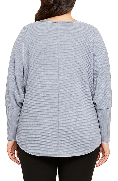 Standards & Practices Dolman Sleeve Rib Top In Blue