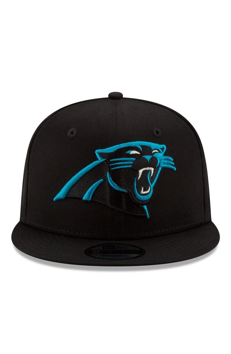 New Era Men's New Era Black Carolina Panthers Basic 9FIFTY Adjustable Snapback Hat, Alternate, color,