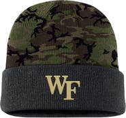 Nike Men's Nike  Camo Wake Forest Demon Deacons Military Appreciation Cuffed Knit Hat