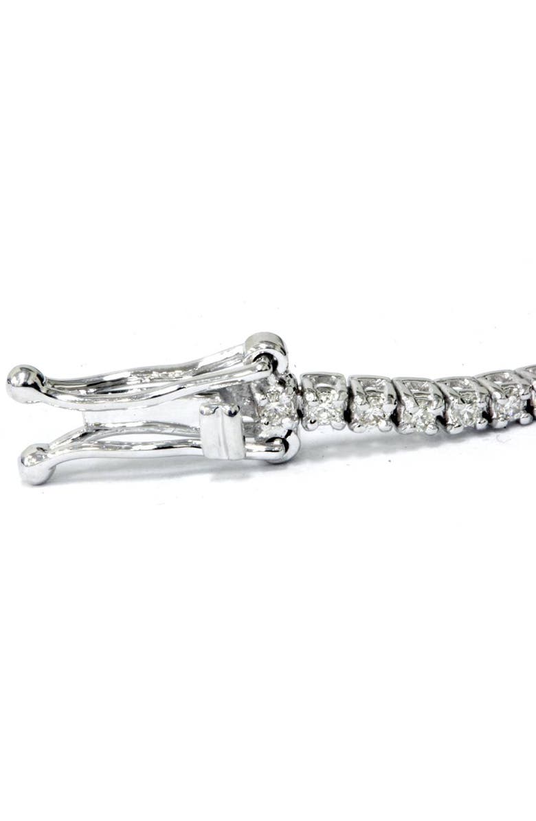 Bliss Diamond 1ct Lab Grown Diamond Tennis Bracelet 18K Gold 7" Double Lock Clasp, Alternate, color,