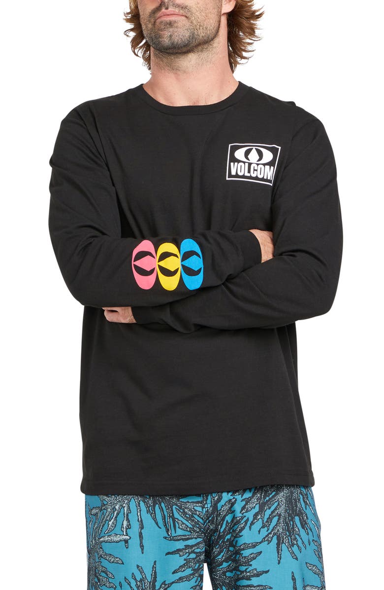 Volcom Stone Badge Long Sleeve Graphic T-Shirt, Main, color, 