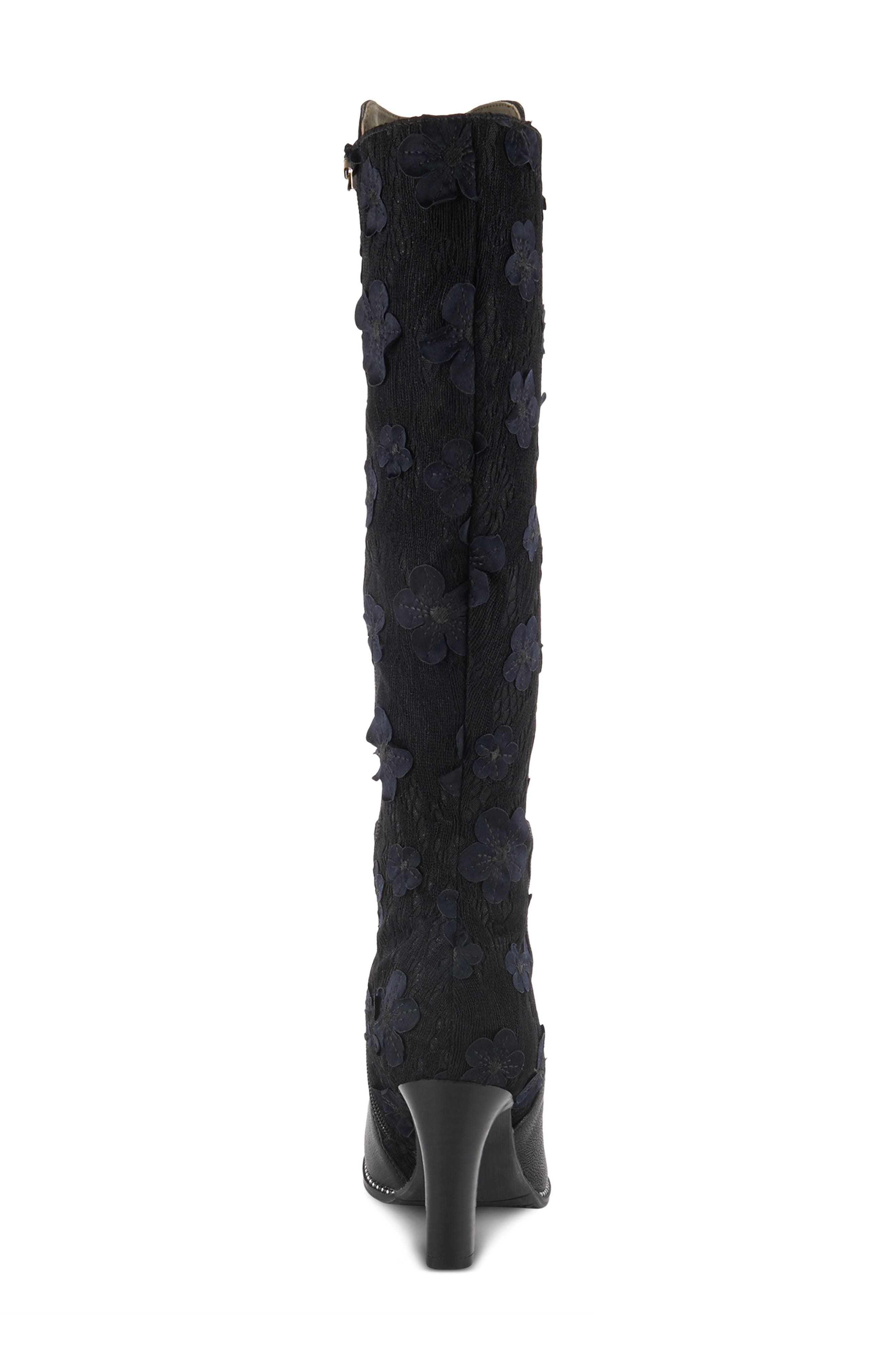 L'Artiste by Spring Step Rozena Knee High Boot, Alternate, color, Black Multi