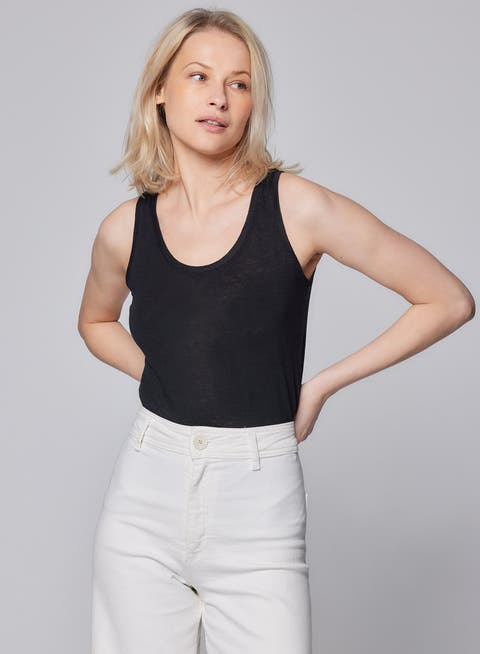Stretch Linen Tank