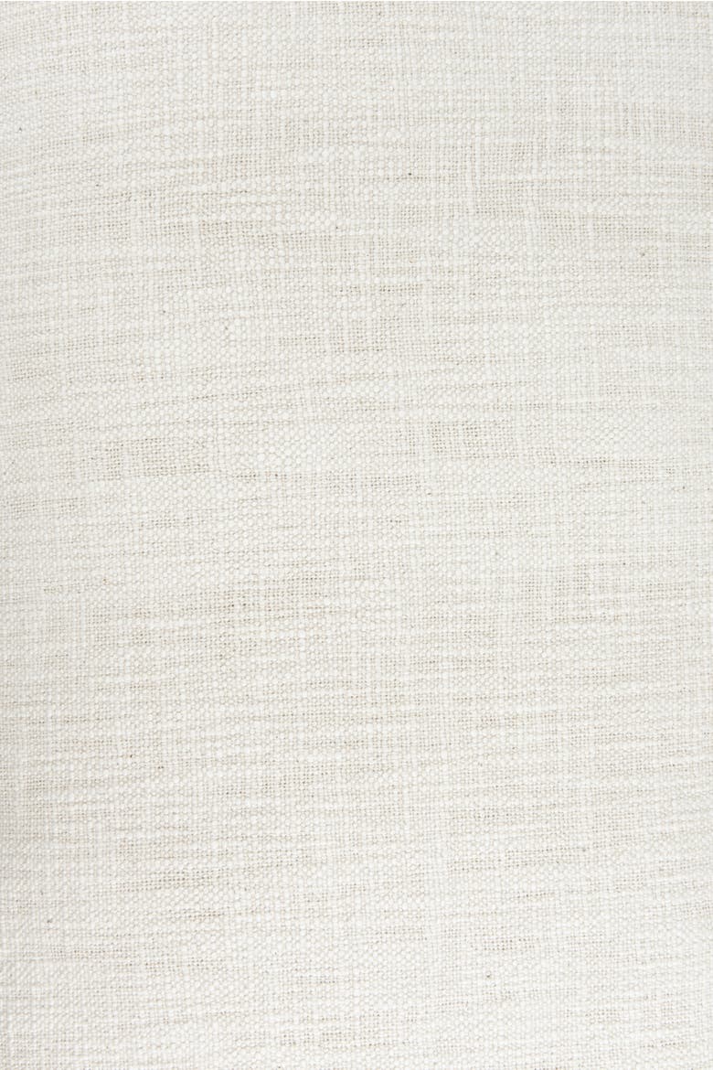 Woven Cotton Slub Lumbar Pillow with Tassels, Cream, Alternate, color, Cream