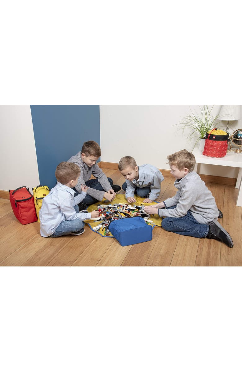 HAIKU LEGO 4-Pc Tote And Play Mat, Alternate, color, Black/Yellow/Red/Blue