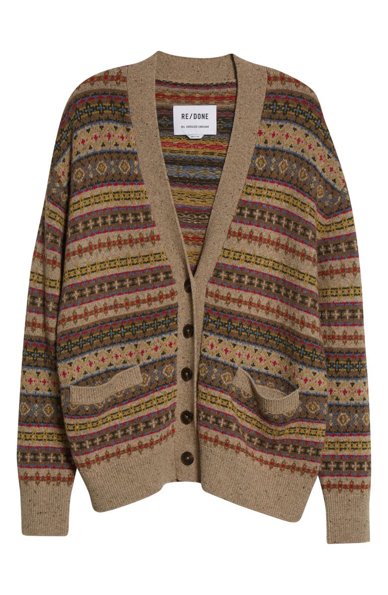 Re/Done '90s Oversize Cardigan, Alternate, color, 