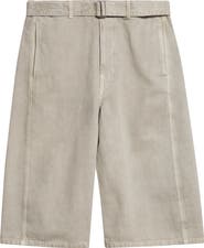 Lemaire Belted Denim Bermuda Shorts