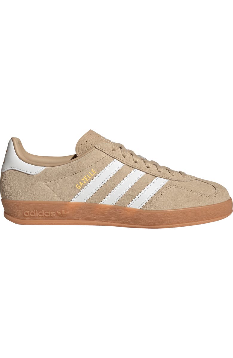 adidas Gazelle Indoor Sneaker, Alternate, color, Magic Beige/ Core White/ Gum