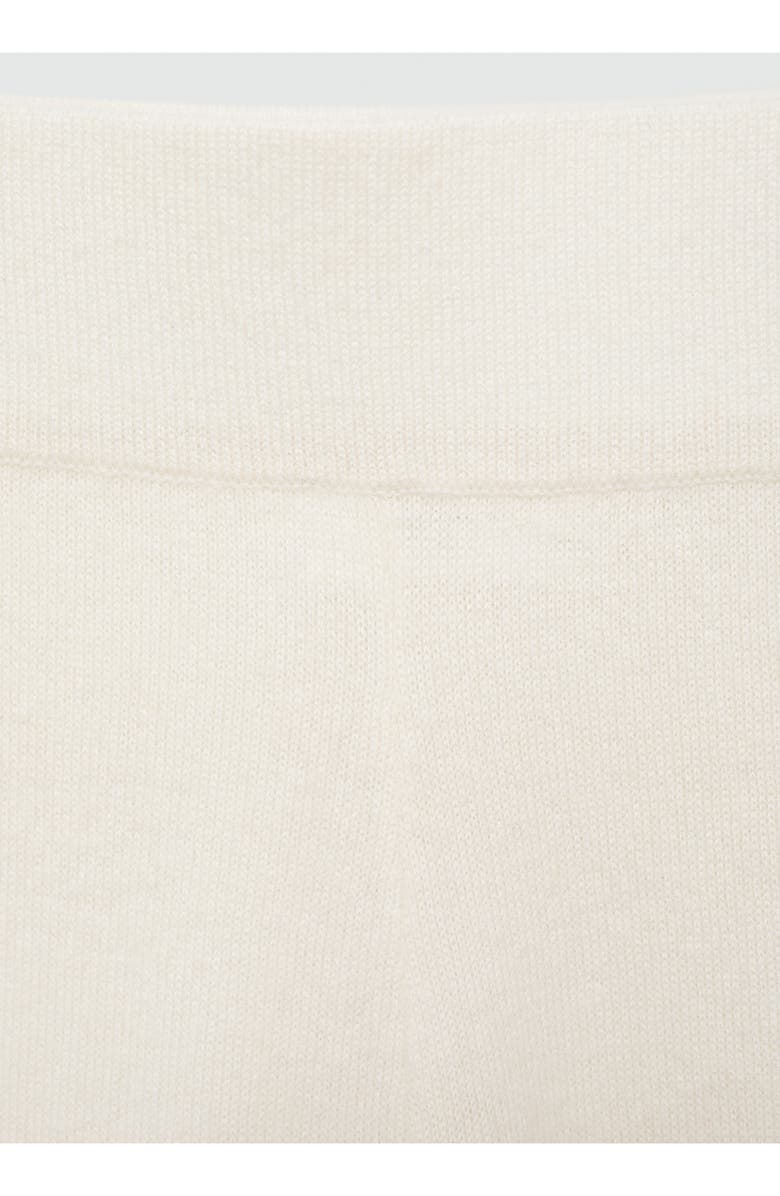 MANGO Cashmere Wide Leg Pants, Alternate, color, Off White
