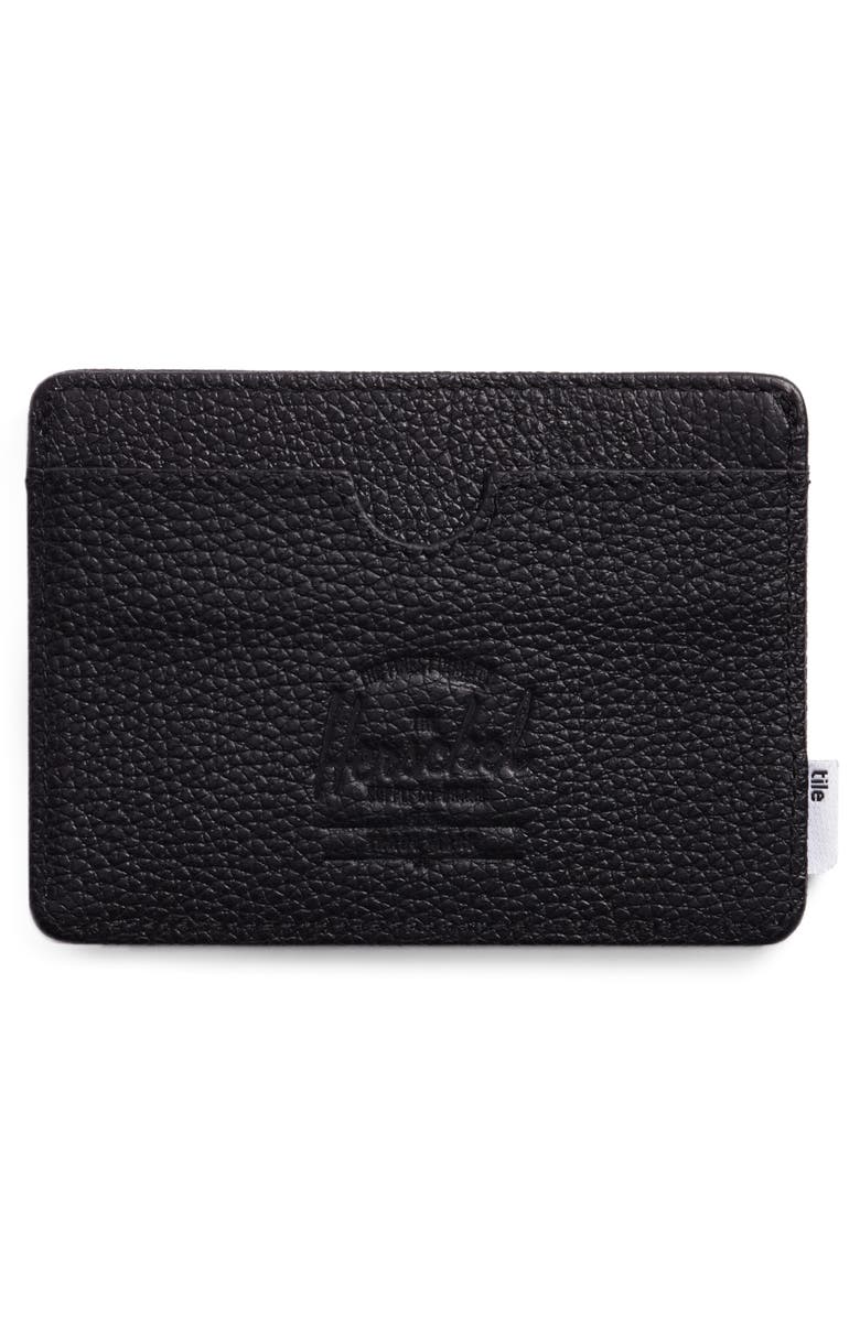 Herschel Supply Co. Tile Slim Charlie Leather Card Case, Alternate, color,