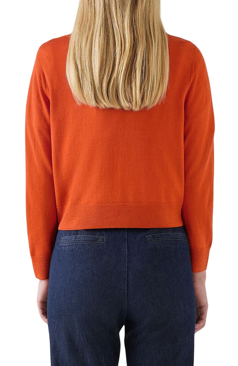 LK Bennett Connie Merino Wool Cardigan, Alternate, color, 