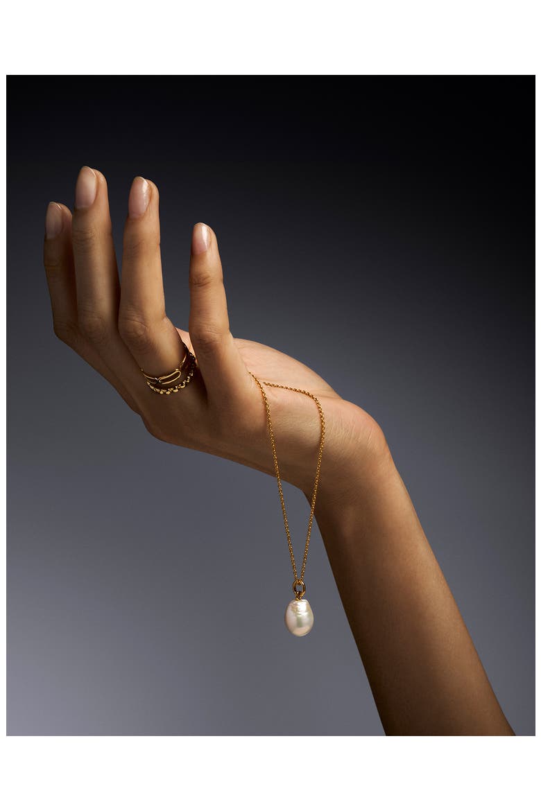 Nura Baroque Pearl Charm, Alternate, color, 14KT SOLID GOLD / PEARL